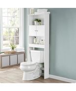 White 23 in. W Bathroom Space Saver Cabinet with 3 Fixed Shelves, Mainst... - €68,05 EUR
