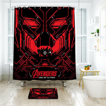Avenger The Heroes 03 Shower Curtain Bath Mat Bathroom Waterproof Decorative - £18.07 GBP+
