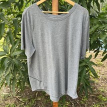 LULULEMON Women&#39;s Sz 18 Long Distance Short Sleeve Shirt Tee Heather Gray - £30.61 GBP