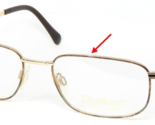 Vintage CHARMANT Titanium EU7720 BR GOLD BROWN GREEN EYEGLASSES 55-18-14... - $98.66