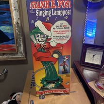 Vintage 1998 Telco Frank E. Post Animated Christmas Singing Lamp Post 22&quot; W/Box - £66.70 GBP