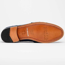 Aubiere Genuine Ostrich Quill Classic Loafers Navy image 3