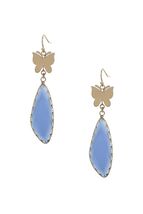 Fashion Butterfly Clear Stone Dangle Earring - $9.41 CAD