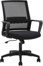 Home Office Chair Ergonomic Desk Chair Mid-Back Mesh Computer Chair Lumbar - $51.99