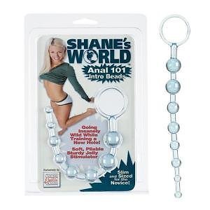 Shanes 101 Intro Anal Beads 7.5 Inch Blue - $11.87