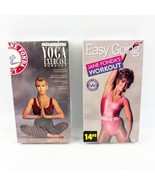 TWO New Jane Fonda&#39;s Yoga &amp; Easy Going Exercise Workout VHS Tapes Sealed - $34.99