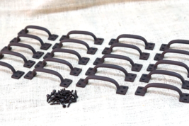 100 HANDLES DRAWER PULLS SMALL 4&quot; RUSTIC BROWN KITCHEN WINDOW PULL - $2,278.64 MXN