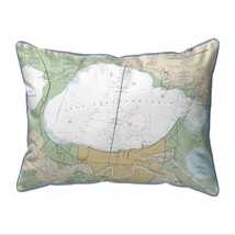 Betsy Drake Lake Pontchartrain and Majrepas, LA Nautical Map Large Corded - £42.72 GBP