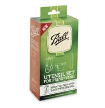 Ball 3-Piece Canning Utensil Set, (Jar Lifter, Bubble Remover, Funnel) - $17.95