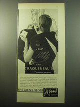 1950 John Wanamaker Chaqueneau K Perfume Ad - It takes a man to buy - £14.78 GBP