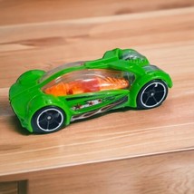 2014 Hot Wheels Iridium. Green And Orange Diecast 1:64 Car Loose - $2.72
