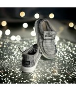 Hey Dude Wally Kids 6 Women 7 Casual Slip On Shoes Stretch Yin Yang Gray... - $356.03 MXN
