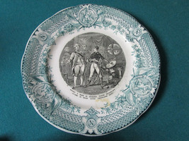 Digoin Sarreguemines 4 France Antique Plates Napoleonic Wars [*4-1] - £172.25 GBP