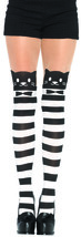 Leg Avenue Womens Fancy Striped Cat Tights - £34.63 GBP