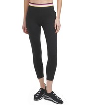 MSRP $60 DKNY Sport Women&#39;s Multi-Stripe Elastic Leggings Black Size Medium - $49.50