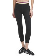 MSRP $60 DKNY Sport Women&#39;s Multi-Stripe Elastic Leggings Black Size Medium - $910.29 MXN
