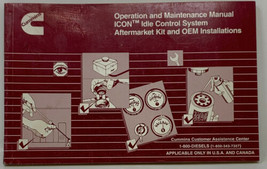 2001 Cummins ICON Idle Control System Aftermarket  Kit Manual &amp; OEM INST... - $15.15