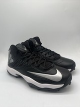 Nike Zoom Code Elite 3/4 Shark Black Football Cleats 603370-002 Men&#39;s Size 13 - £58.97 GBP