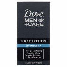 Dove Men+Care Hydrate + SPF 15 Sunscreen Face Lotion - 1.69 Oz (Pack of 3) - £40.75 GBP