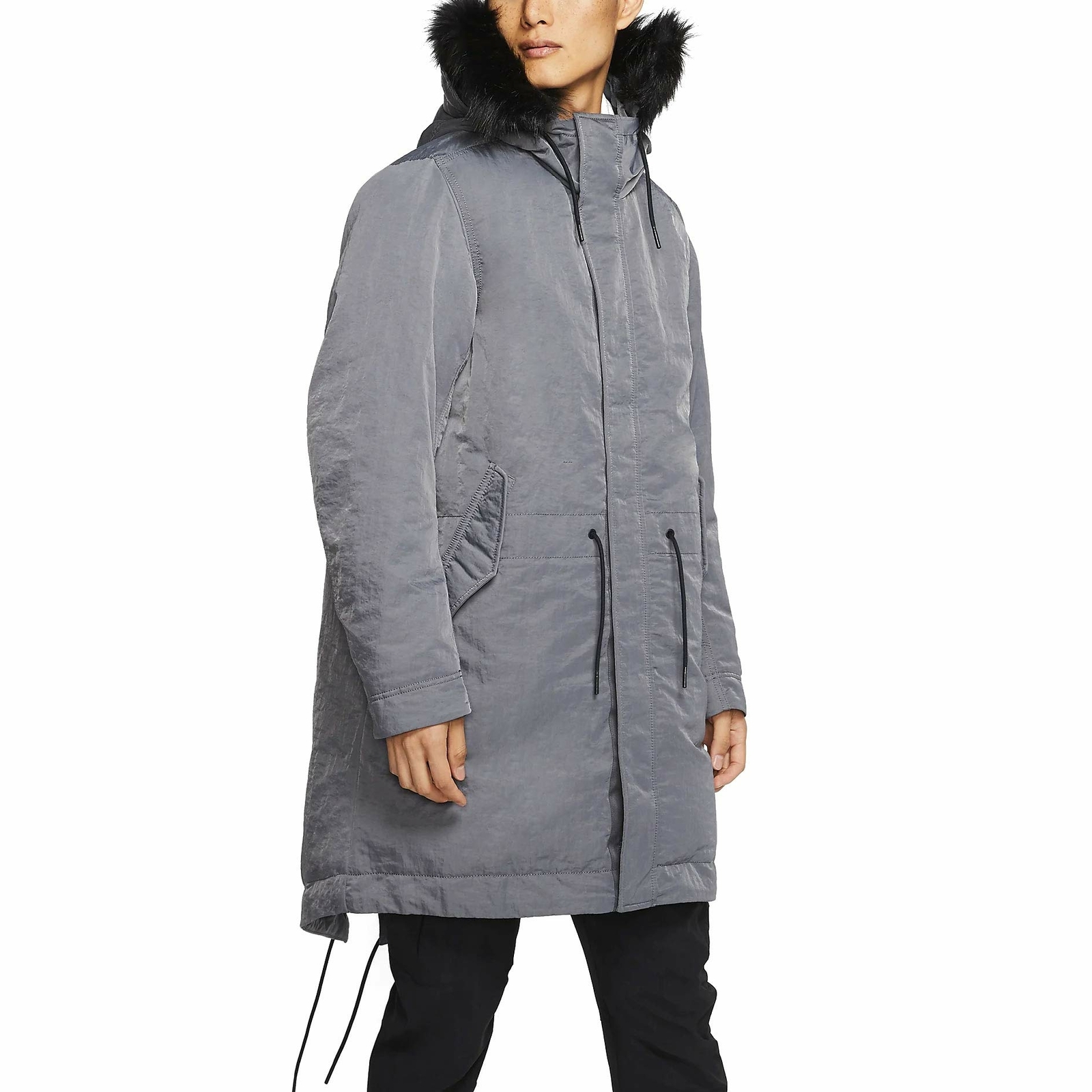 Nike Men&#39;s Sportswear Down Fill Parka Hooded Jacket Bv4751-021 Size Smal... - $88.18