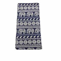 Blue Elephant Women&#39;s Flat Fold Wallet Card Holder Boho - $13.27
