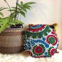 Traditional Jaipur Indian Round Pouf Ottoman, Decorative Pillow Cases, Mandala T - £7.98 GBP+