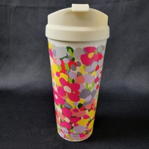 Kate Spade Twist on Locking Lid Cream Floral 16 oz Plastic Insulated Tum... - £8.56 GBP