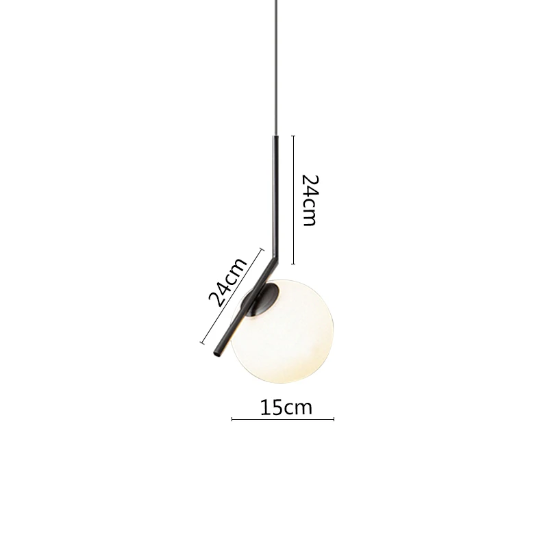 Black  Ring pendant lights Dining Living room side lamp single double heads  gl  - £187.29 GBP