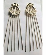 2 Vintage Gold Tone Hair Comb Accessory With Ornate Design Harp? - $547.14 MXN