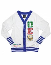 Order of the Eastern Star Cardigan sweater White O.E.S Sequin Cardigan S... - $55.00