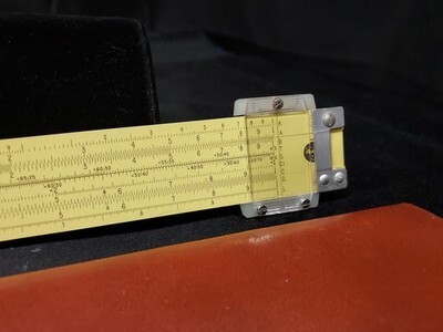 Pickett Model N902-ES Metal Slide Rule Simplex Trig with Leather Case Sheath Item image 3