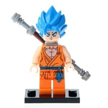 Dragon Ball Super Saiyan Blue Goku Minifigures Block Toy Gift - $2.75