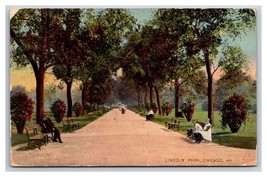Scene in Lincoln Park Chicago Illinois IL DB Postcard Z10 - £2.32 GBP