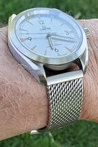 20mm Braided Stainless Mesh Band For Omega Railmaster No Time To Die 007 - $119.00