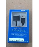 Charge Cable Sync [1 pack] Auvio 1201348 for iPod iPhone &amp; iPad 3.8 FT B... - $4.17