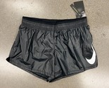 NWT Nike DB4354-010 Women Swoosh Running Shorts Lined Standard Fit Black... - £19.71 GBP