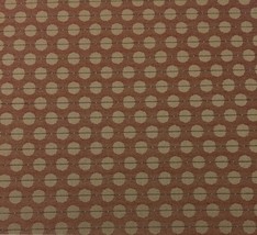 Outdura 2802 Echo Spice Red Beige Circle Outdoor Jacquard Fabric By Yard 54&quot;W - £11.61 GBP