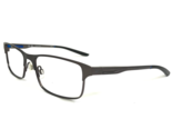 Nike Eyeglasses Frames 8046 071 Gray Rectangular Full Rim 54-16-140 - £42.68 GBP