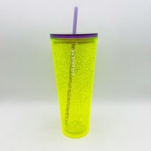 2023 Starbucks Summer Neon Yellow Lime Bubbleseed 24 oz Venti Tumbler Co... - $19.99