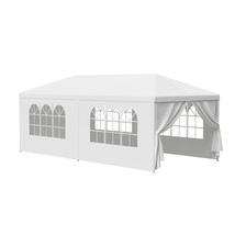 10X20 Outdoor Wedding Party Tent Gazebo Canopy W/Removable Sidewalls Bbq Events - £116.67 GBP