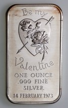 1973 Be My Valentine Da Madison come Nuovo 1 Oz. Argento Artistico Barrette - $90.04