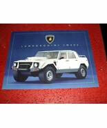TWO LAMBORGHINI LM002 SINGLE PAGE SPEC SHEETS - $27.00