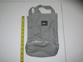 REI Packable Tote Bag Gray 11 x 6 in Vintage Camping Hiking Outdoors Co-Op - £15.97 GBP