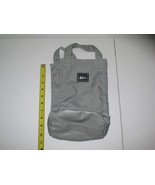 REI Packable Tote Bag Gray 11 x 6 in Vintage Camping Hiking Outdoors Co-Op - £15.65 GBP