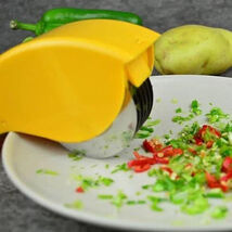 Color: Lemon Yellow - Quick Prep Chef's Cutter And Mincer - $27.23