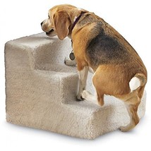 Three Step Pet Dog or Cat Soft Covered Stairs, Staircase Doggy Steps Indoor New - £37.01 GBP