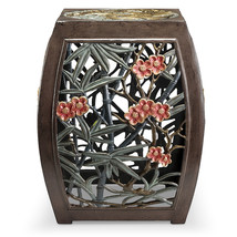 SPI Home Phoenix and Blossom Garden Stool 19.0&quot; x 15.5&quot; x 15.5&quot; 15.00 lbs. - £346.10 GBP