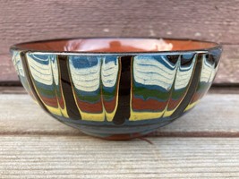 Vtg Desert Sands ? Hand Made Pottery Small Swirl Bowl 5.5&quot; - £19.74 GBP