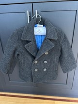 Hanna Andersson Boy’s Double-Breasted Wool Coat Jacket - $743.33 MXN