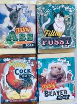 Filthy Farmgirl Funny Foursome Soap Set of 4(Filthy Pussy, Ass, Beaver and Cock) - £39.19 GBP